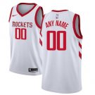 Men's Houston Rockets White Swingman Custom Name Jersey