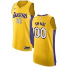 Men's Los Angeles Lakers Gold Custom Name Jersey