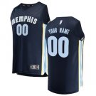 Men's Memphis Grizzlies Navy Blue Custom Name Jersey