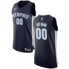 Men's Memphis Grizzlies Navy Custom Name Jersey