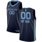 Men's Memphis Grizzlies Navy Custom Name Swingman Jersey