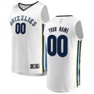 Men's Memphis Grizzlies White Custom Name Jersey