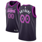 Men's Minnesota Timberwolves Purple Swingman Custom Name Jersey City Edition