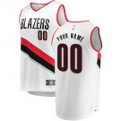 Men's Portland Trail Blazers White Custom Name Jersey