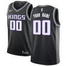 Men's Sacramento Kings Black Swingman Custom Name Jersey