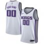 Men's Sacramento Kings White Swingman Custom Name Jersey