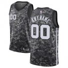 Men's San Antonio Spurs Black Swingman Custom Name Jersey City Edition
