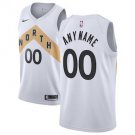 Men's Toronto Raptors White Swingman Custom Name Jersey City Edition
