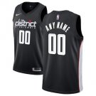 Men's Washington Wizards Black Swingman Custom Name Jersey City Edition