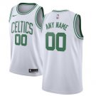 New Men's Boston Celtics White Swingman Custom Name Jersey