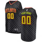 Youth Atlanta Hawks Black Custom Name basketball Jersey
