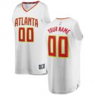 Youth Atlanta Hawks White Custom Name basketball Jersey