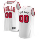 Youth Chicago Bulls White Custom Name basketball Jersey