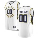 Youth Indiana Pacers White Custom Name Jersey Icon Edition