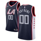 Youth LA Clippers Navy Swingman Custom Name Jersey City Edition