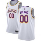 Youth Los Angeles Lakers White Custom Name Swingman Jersey