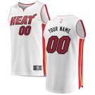 Youth Miami Heat White Custom Name Jersey