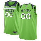 Youth Minnesota Timberwolves Green Swingman Custom Name Jersey