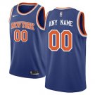Youth New York Knicks Blue Custom Name Swingman Jersey