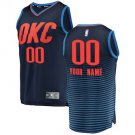 Youth Oklahoma City Thunder Navy Blue Custom Name basketball Jersey