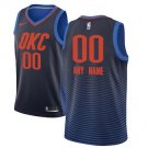 Youth Oklahoma City Thunder Navy Custom Name Swingman Jersey