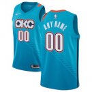 Youth Oklahoma City Thunder Turquoise Swingman Custom Name Jersey - City Edition