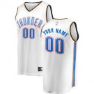 Youth Oklahoma City Thunder White Custom Name basketball Jersey