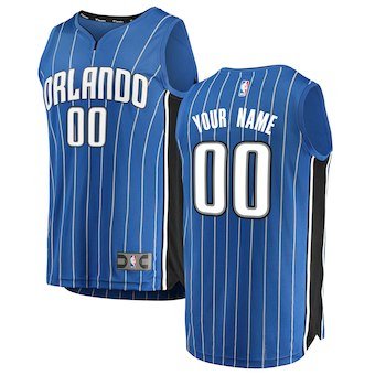 Youth Orlando Magic Blue Custom Name Jersey