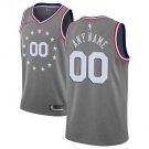 Youth Philadelphia 76ers Charcoal Swingman Custom Name Jersey City Edition