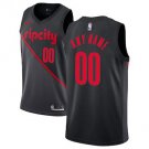 Youth Portland Trail Blazers Black Swingman Custom Name Jersey City Edition