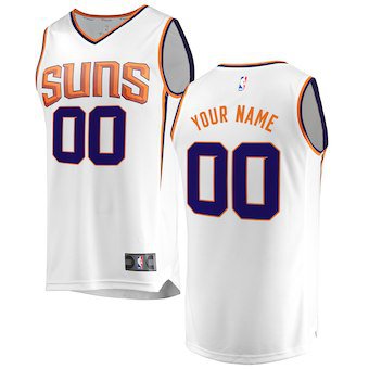 Youth Phoenix Suns White Custom Name Jersey