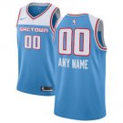 Youth Sacramento Kings Light Blue Swingman Custom Name Jersey City Edition