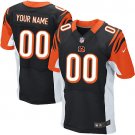 Men's Cincinnati Bengals Customized Elite Black Team Color Jersey
