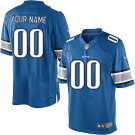 Men's Detroit Lions Customized Limited Light Blue Team Color Jersey