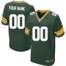 Men's Green Bay Packers Customized Elite Green Team Color Jersey
