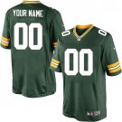 Men's Green Bay Packers Customized Limited Green Team Color Jersey
