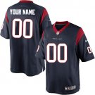 Men's Houston Texans Customized Limited Navy Blue Team Color Jersey