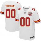 Men's Kansas City Chiefs Customized Elite White Jersey