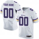 Men's Minnesota Vikings Customized Elite White Jersey