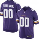 Men's Minnesota Vikings Customized Limited Purple Team Color Jersey