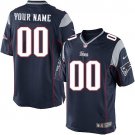 Men's New England Patriots Customized Limited Navy Blue Team Color Jersey