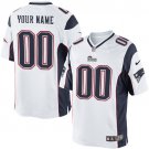 Men's New England Patriots Customized Limited White Jersey