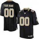 Men's New Orleans Saints Customized Limited Black Team Color Jersey
