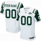 Men's New York Jets Customized Elite White Jersey