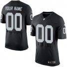 Men's Oakland Raiders Customized Elite Black Team Color Jersey