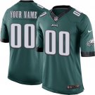 Men's Philadelphia Eagles Customized Limited Midnight Green Team Color Jersey