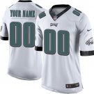 Men's Philadelphia Eagles Customized Limited White Jersey