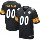 Men's Pittsburgh Steelers Customized Elite Black Team Color Jersey