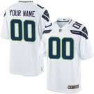 Men's Seattle Seahawks Customized Limited White Jersey