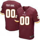 Men's Washington Redskins Customized Elite Burgundy Red Team Color Jersey